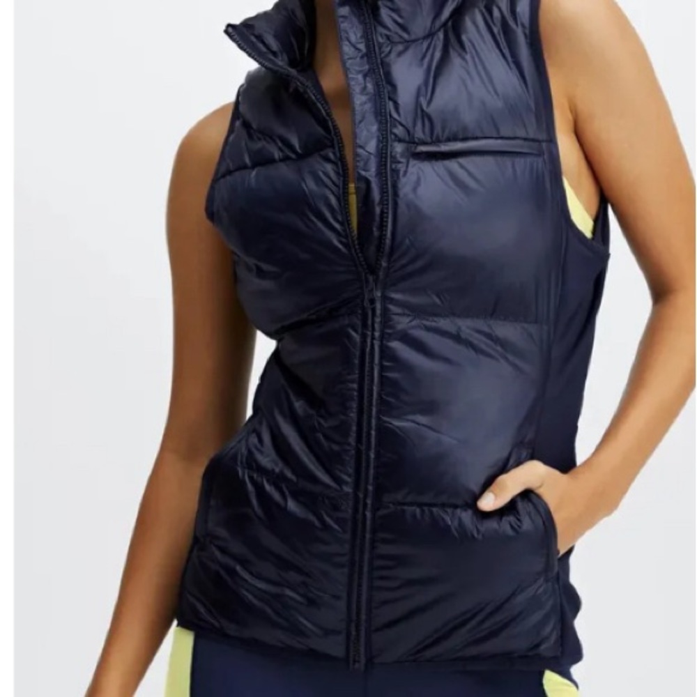FABLETICS DARK BLUE DOWN VEST Size S